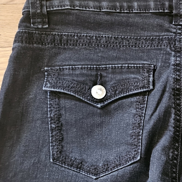 Lee Platinum Label Barely Bootcut Midrise Black Jeans Women's Size 10 Short - Picture 7 of 16